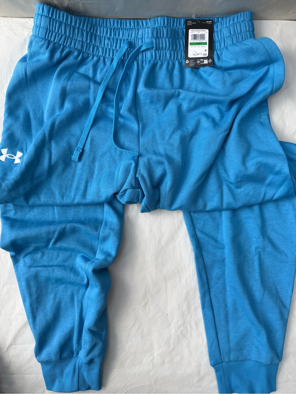 Under Armour- Men’s Rival Fleece Jogger Pants - Size L - Blue - NWT